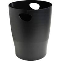 Exacompta Waste Bin EcoBin 15L Polypropylene Black 26.3 x 26.3 x 33.5 cm