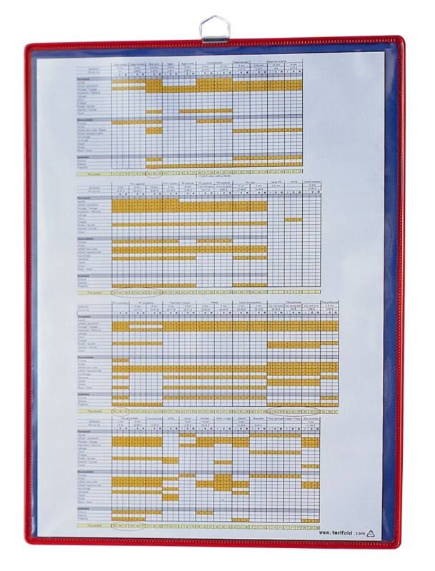 Djois T View A4 Hanging Pallet Pocket Red PVC (Polyvinyl Chloride) 154503 23 (W) x 0.34 (D) x 34.8 (H) cm Pack of 5