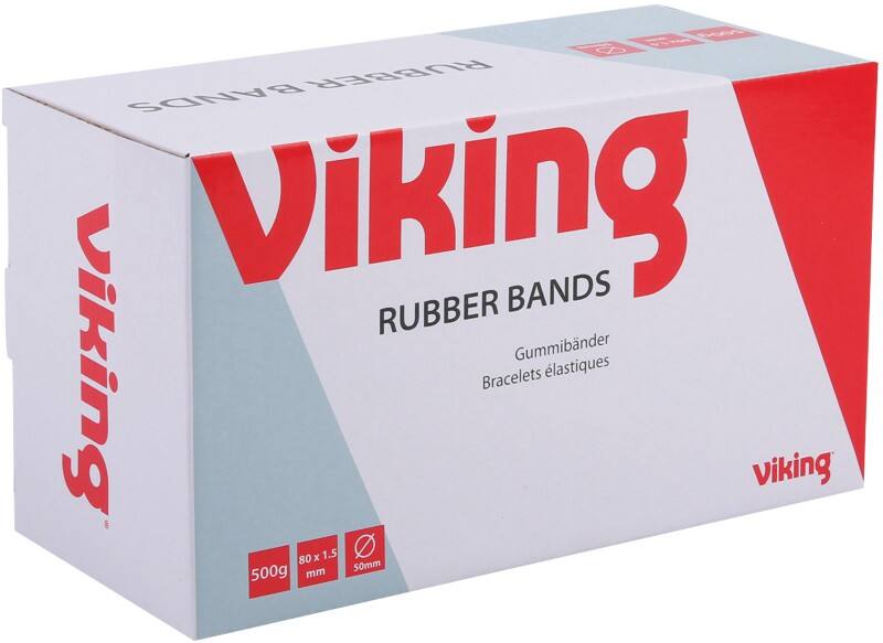Viking Rubber Bands 1.5 x 80mm Ø 50mm Natural 500g
