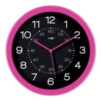 Gloss by CEP Analog Wall Clock 820G 30 x 4.5cm Pretty Pink