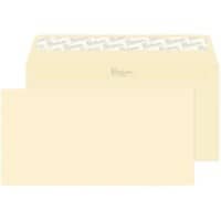 Premium Business Envelopes Plain DL 220 (W) x 110 (H) mm Adhesive Strip Cream 120 gsm Pack of 500