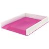 Leitz WOW Letter Tray Dual Colour A4 White, Pink 26.7 x 33.6 x 4.9 cm
