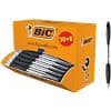 BIC Atlantis Classic Retractable Ballpoint Pen Grip Medium 0.4 mm Black Pack of 36