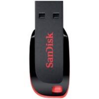 SanDisk USB 2.0 Flash Drive Cruzer Blade 128 GB Black, Red