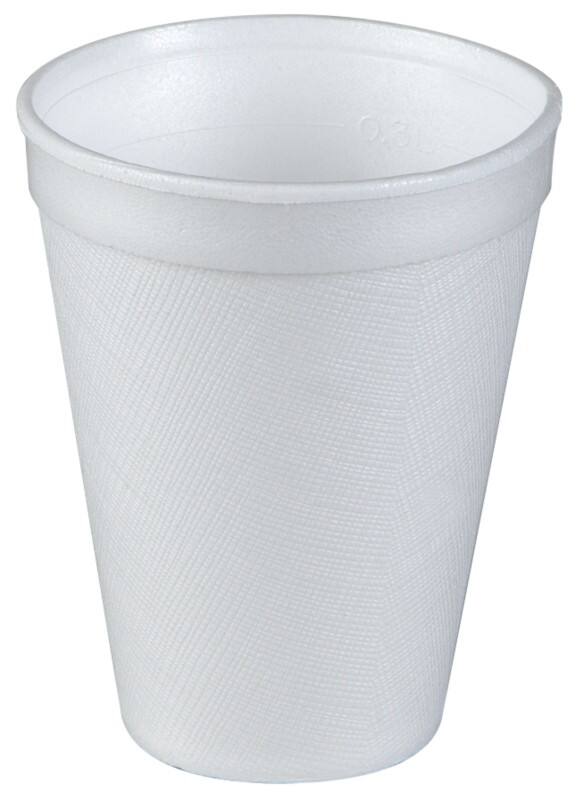 Dart Disposable Foam Cups Polystyrene 340ml White Pack of 20