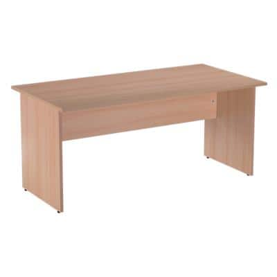 Realspace Rectangular Straight Desk with Beech Coloured MFC Top and Beech Frame Cantilever Legs 800 x 800 x 720 mm