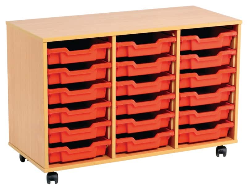 Storage Unit 18 700 x 495 x 810 mm Brown, Green