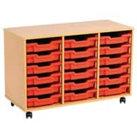 Storage Unit with 18 Trays MSU3/18 GN 700 x 495 x 81mm Beech & Green