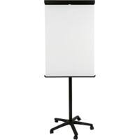 Bi-Office Freestanding Frameless Mobile Magnetic Easel with Adjustable Height EA4806125 75 x 200 cm White