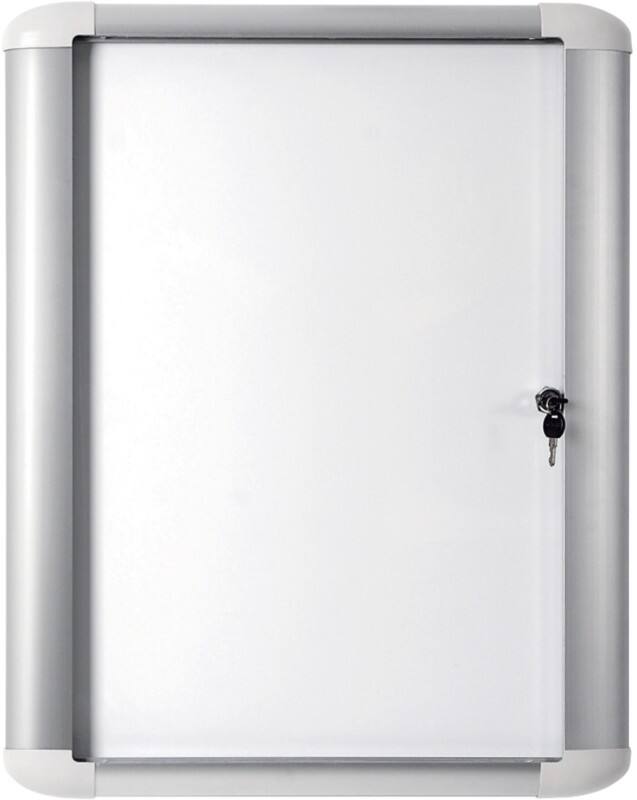 Bi-Office Mastervision Outdoor Lockable Notice Board Magnetic 6 x A4 Wall Mounted Lockable 81.6 (W) x 68.8 (H) cm White