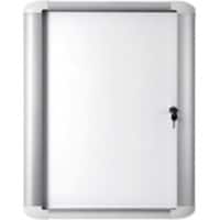 Bi-Office Mastervision Outdoor Lockable Notice Board Magnetic 6 x A4 Wall Mounted 81.6 (W) x 68.8 (H) cm White