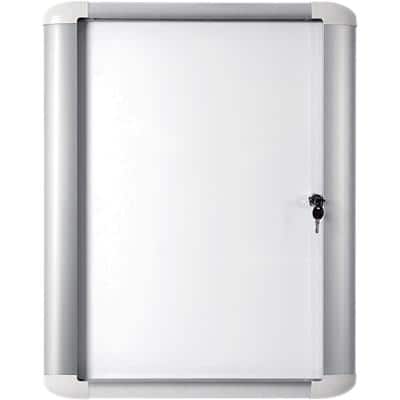 Bi-Office Mastervision Outdoor Lockable Notice Board Magnetic 6 x A4 Wall Mounted 81.6 (W) x 68.8 (H) cm White