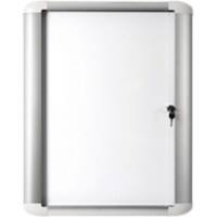 Bi-Office Mastervision Outdoor Lockable Notice Board Magnetic 8 x A4 Wall Mounted 97.8 (W) x 67.3 (H) cm White