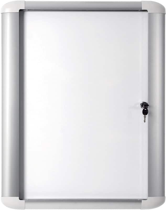 Bi-Office Mastervision Outdoor Lockable Notice Board Magnetic 12 x A4 Wall Mounted Lockable 99.5 (W) x 103.6 (H) cm White