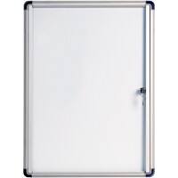 Bi-Office Wall Mountable Lockable Noticeboard Enclore Budget 27 x 35.7 cm White