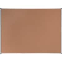 Bi-Office Earth Cork Noticeboard Non Magnetic Wall Mounted 45 (W) x 1.2 (D) x 60 (H) cm Aluminium Brown