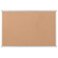 Bi-Office Earth Notice Board Non Magnetic Wall Mounted Cork 90 (W) x 120 (H) cm Wood Brown