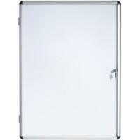 Bi-Office Wall Mountable Lockable Noticeboard Enclore Earth Magnetic 50 x 67.4 cm White