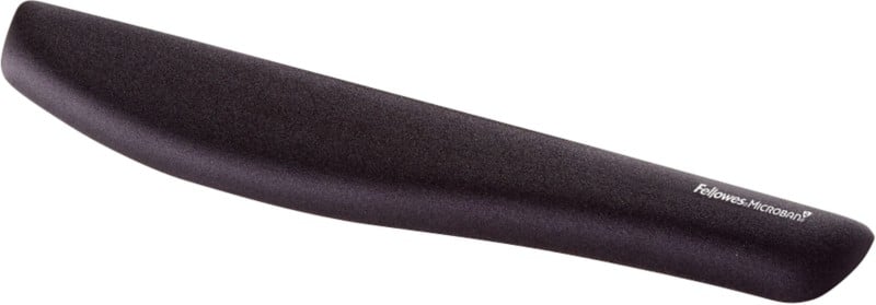 Fellowes Keyboard Wrist Rest PlushTouch Black