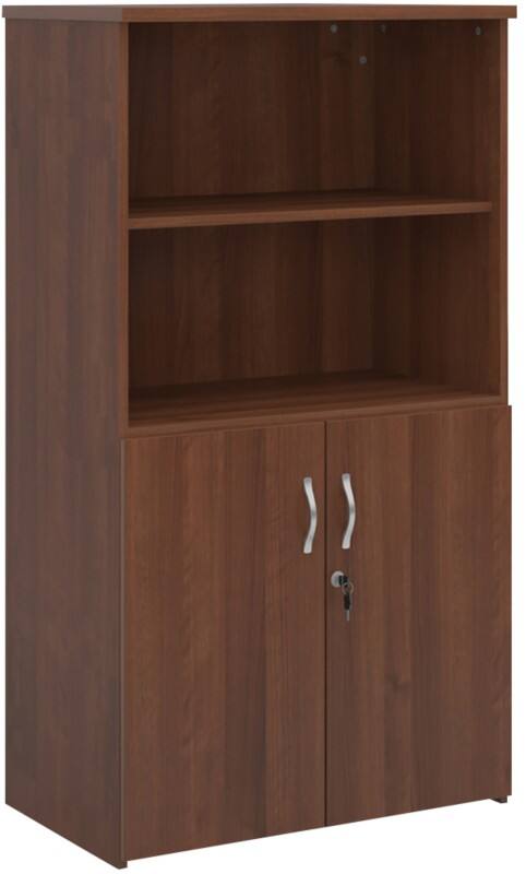 Dams International MFC (Melamine Faced Chipboard) Combination Unit 3 Shelves 800 x 470 x 1,440 mm Brown Walnut