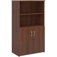 Dams International MFC (Melamine Faced Chipboard) Combination Unit 3 Shelves 800 x 470 x 1,440 mm Brown Walnut