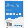 Niceday Notepad Adhesive A6 Ruled Paper Soft Cover Blue Perforated 100 Pages 50 Sheets Pack of 10