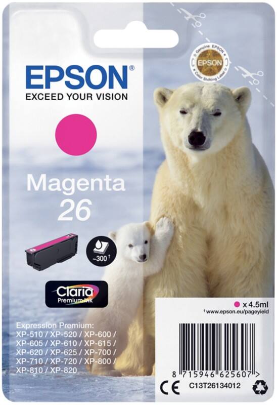 Epson 26 Original Ink Cartridge C13T26134012 Magenta