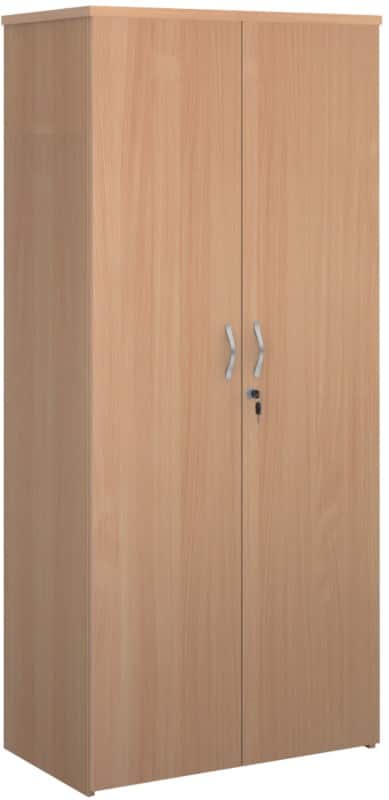 Dams International Bookcase MFC (Melamine Faced Chipboard) 4 Shelves Lockable 800 x 470 x 1,790 mm Beech Brown