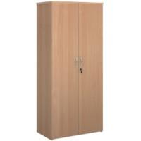 Dams International Cupboard Lockable with 4 Shelves Melamine Universal 800 x 470 x 1790mm Beech