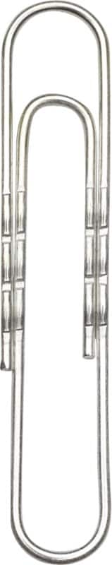 Viking Paper Clips Wavy 50mm Silver Pack of 100