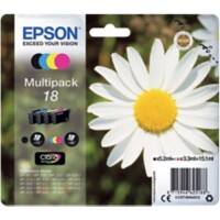 Epson 18 Original Ink Cartridge C13T18064012 Black, Cyan, Magenta, Yellow Pack of 4 Multipack