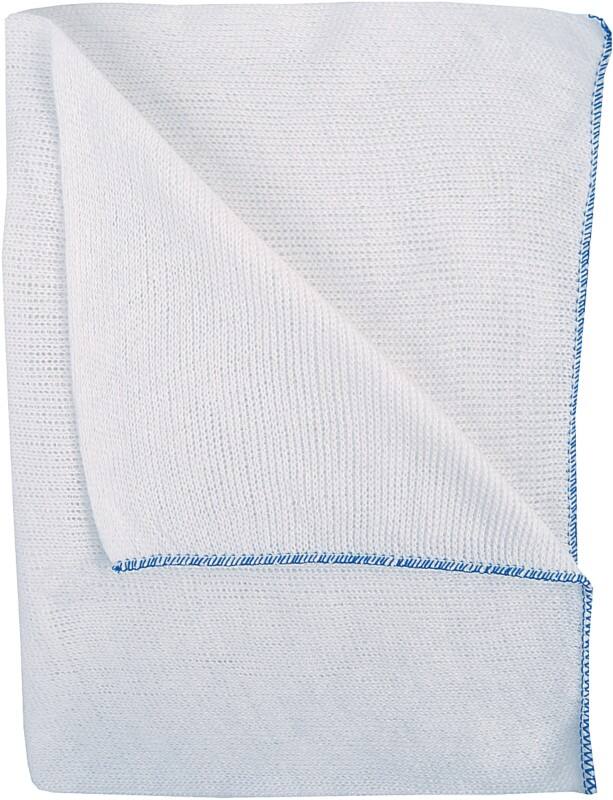 Robert Scott Dish Cloths Coloured Edge Blue Pack of 10