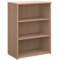 Dams International Melamine Faced Chipboard Bookcase 2 800 x 470 x 1,090 mm Brown Beech