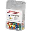 Office Depot Round Map Pins Assorted 13 mm Pack of 100