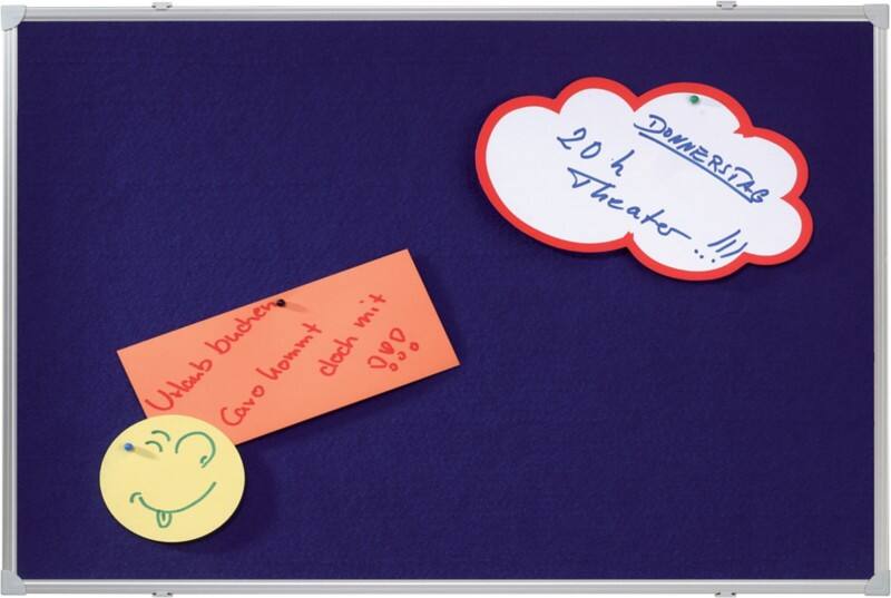 Franken X-tra!Line Blue Felt Noticeboard 900 x 600mm