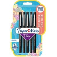 PaperMate Fineliner Pen Flair 0.7 mm Black Pack of 5