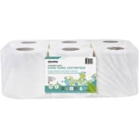 Niceday Centrefeed Roll Centrefeed White 2 Ply 7596530 Pack of 6 of 305 Sheets