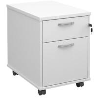 Pedestal with 3 Lockable Drawers MFC 426 x 600 x 567mm White