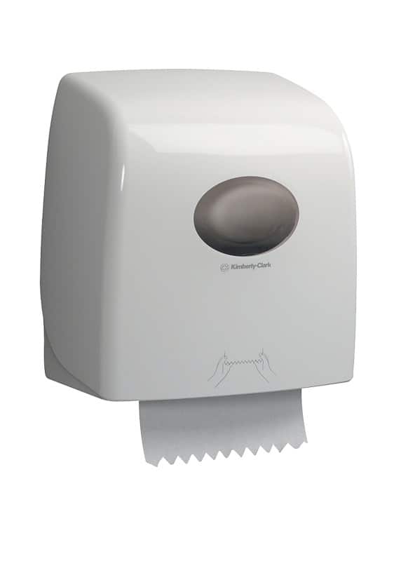 Kleenex Hand Towel Dispenser and Hand Towels Slimroll 2 Ply Rolled White
