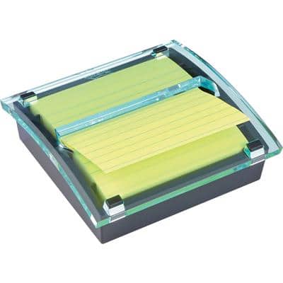 Post-it Z-Notes Millenium Dispenser Black with Super Sticky Lined Z-Notes 101 x 101 mm 90 sheets