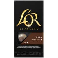 L'OR Espresso Forza Coffee Capsules Pack of 10