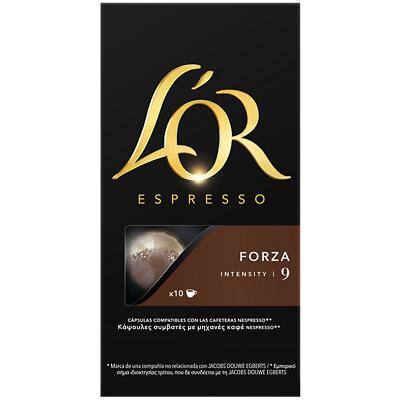 L'OR Espresso Forza Coffee Capsules Pack of 10