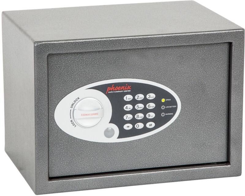 Phoenix Vela Home Security Safe Electronic lock 17 L SS0802E Silver