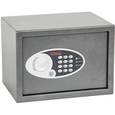 Phoenix Security Safe with Electronic Lock Vela Home & Office SS0802E 350 x 250 x 250mm Metallic Graphite
