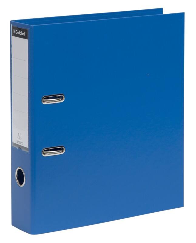 Guildhall Wide Lever Arch File A4 80 mm Blue 2 Rings 7677779 Cardboard, PP (Polypropylene) Portrait