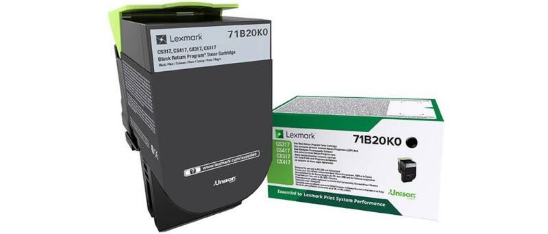 Lexmark Original Toner Cartridge 71B20K0 Black