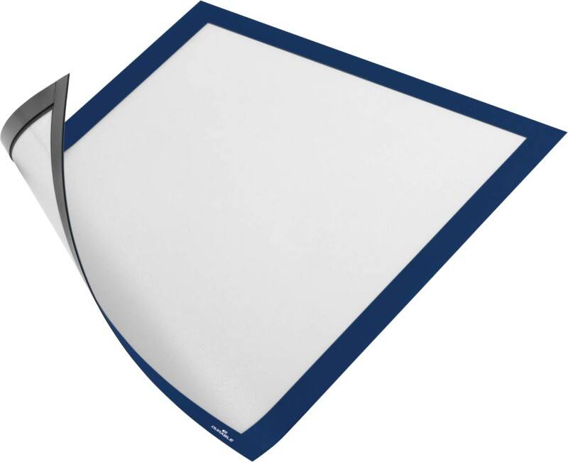DURABLE DURAFRAME Magnetic A4 Display Frame Magnetic Blue PP (Polypropylene) 486907 24.5 (W) x 0.5 (D) x 32.5 (H) cm 486907 Pack of 5