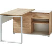 GERMANIA GW-Lioni Non Height Adjustable Home Office Desk Rectangular Oak Solid wooden base 1,200 (W) x 1,170 (D) x 750 (H) mm Melamine