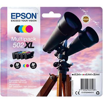 Epson 502XL Original Ink Cartridge C13T02W64010 Assorted Multipack Pack of 4