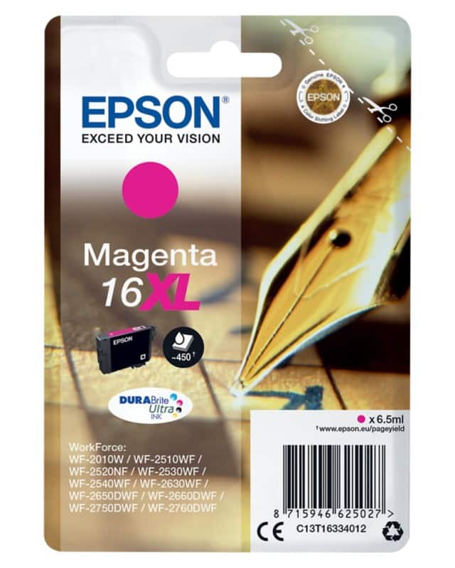 Epson 16XL Original Ink Cartridge C13T16334012 Magenta